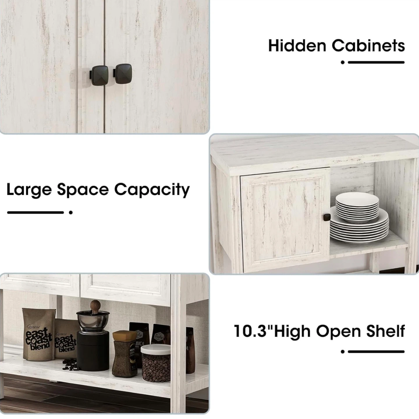 Farmhouse Entryway Table with Storage – 31.5" Narrow Console Tab - photo 4