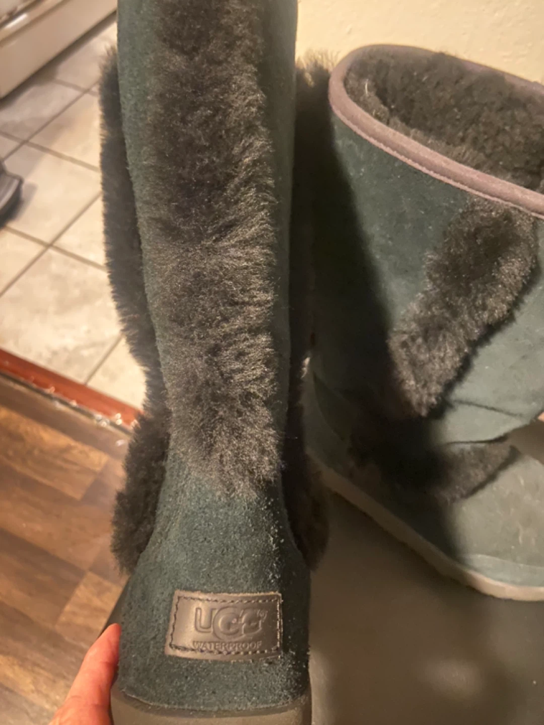 New Blue UGG Waterproof Tall Boots size 8 - photo 2