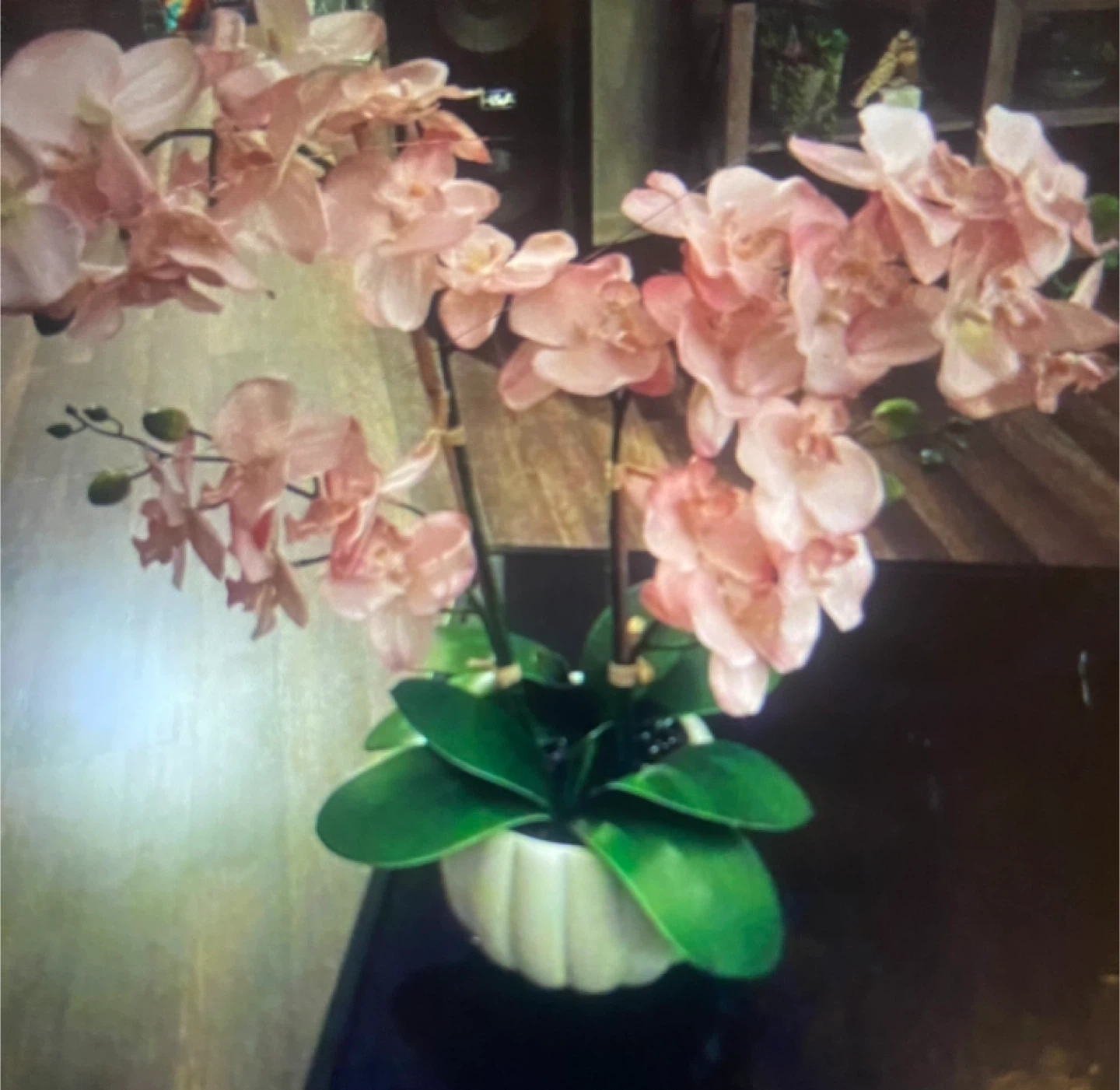 Artificial pink Orchid Plant