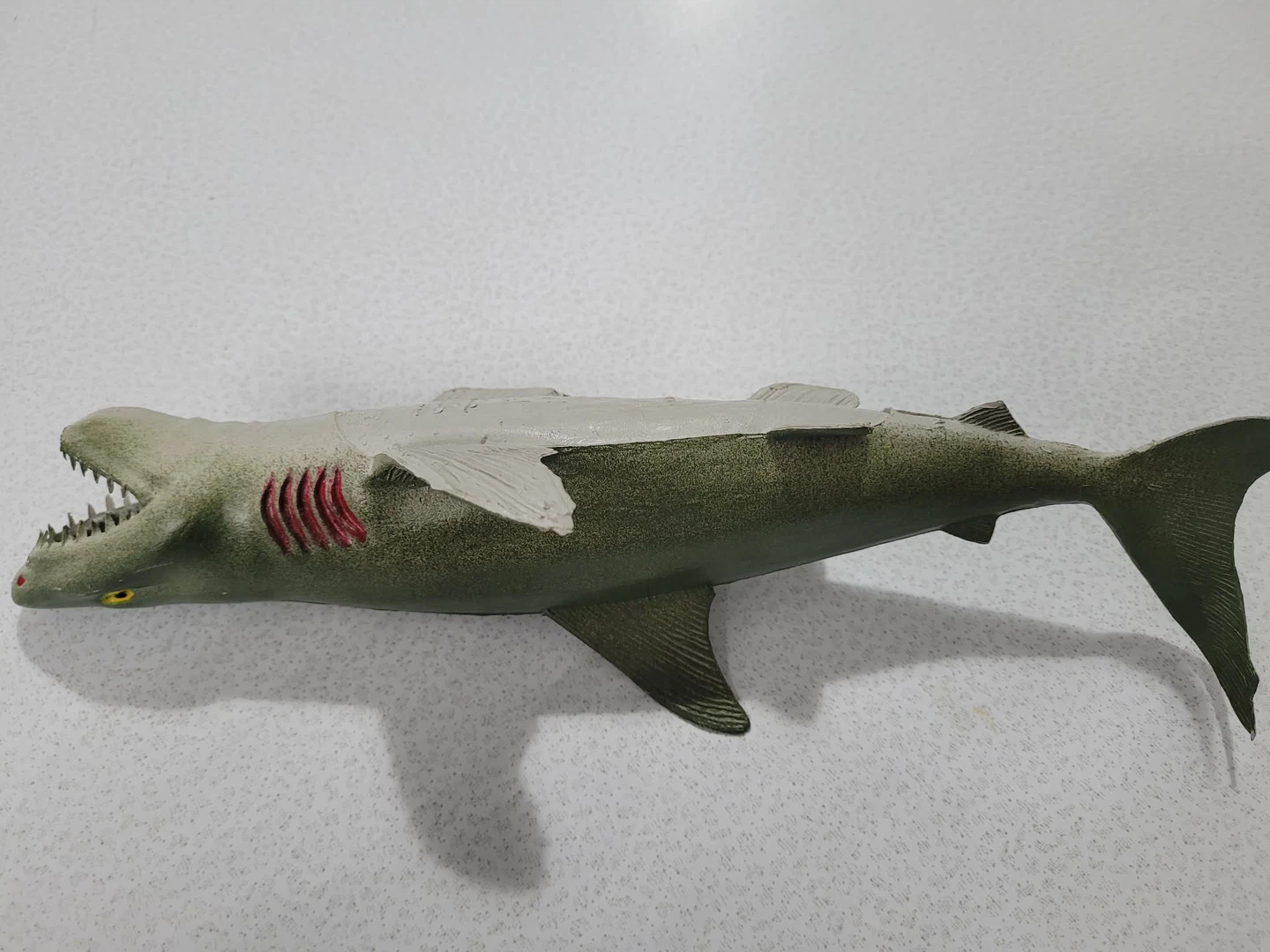 Vintage rubber Green Shark Toy Figure - photo 4