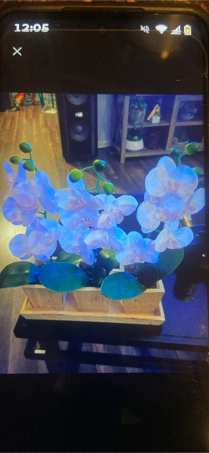 Light pink fake Orchid Plant