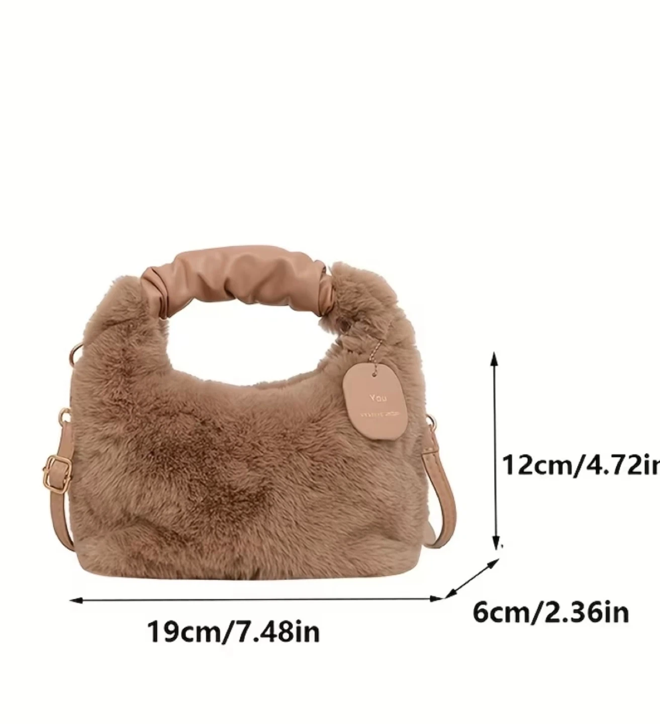 New  Plush Bag - Beige - photo 3