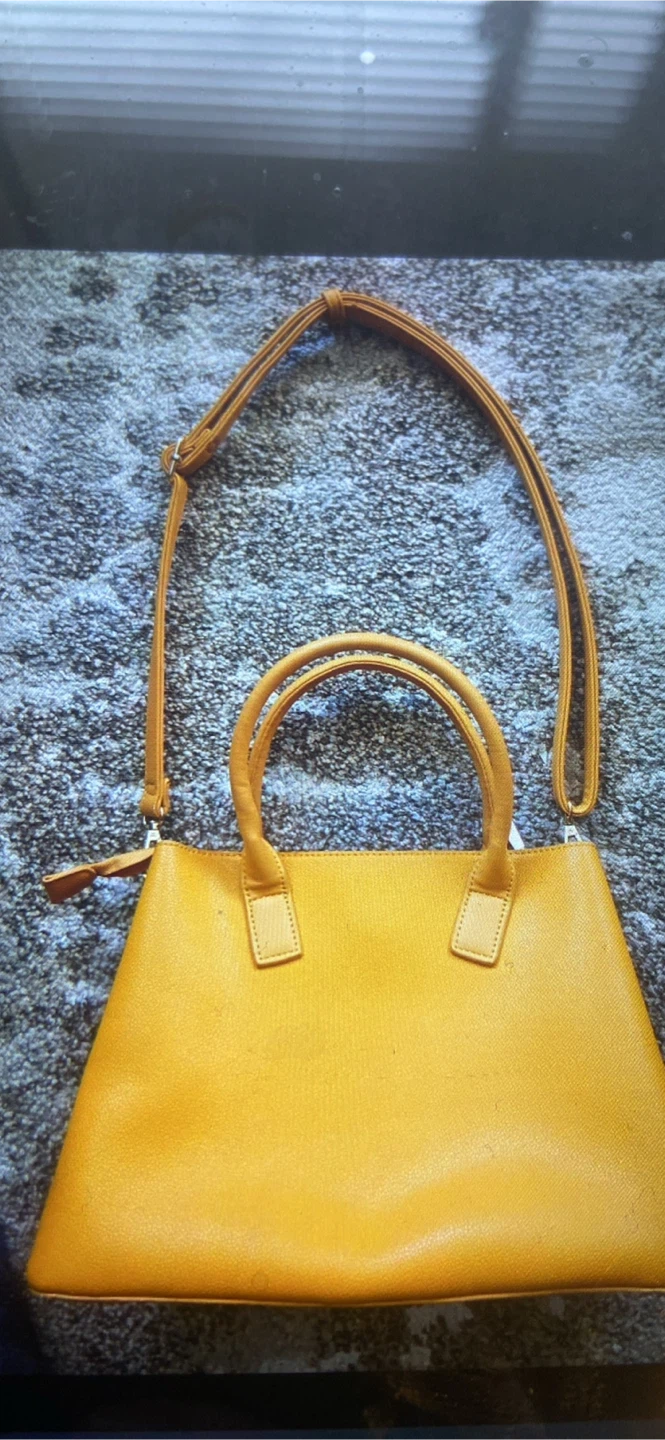 Yellow Tote Handbag with Shoulder Strap - photo 2
