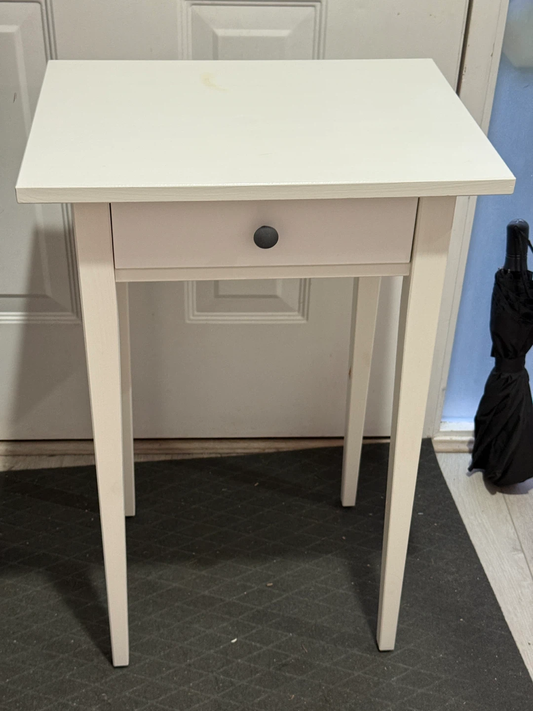 White Nightstand with Drawer from IKEA - photo 2