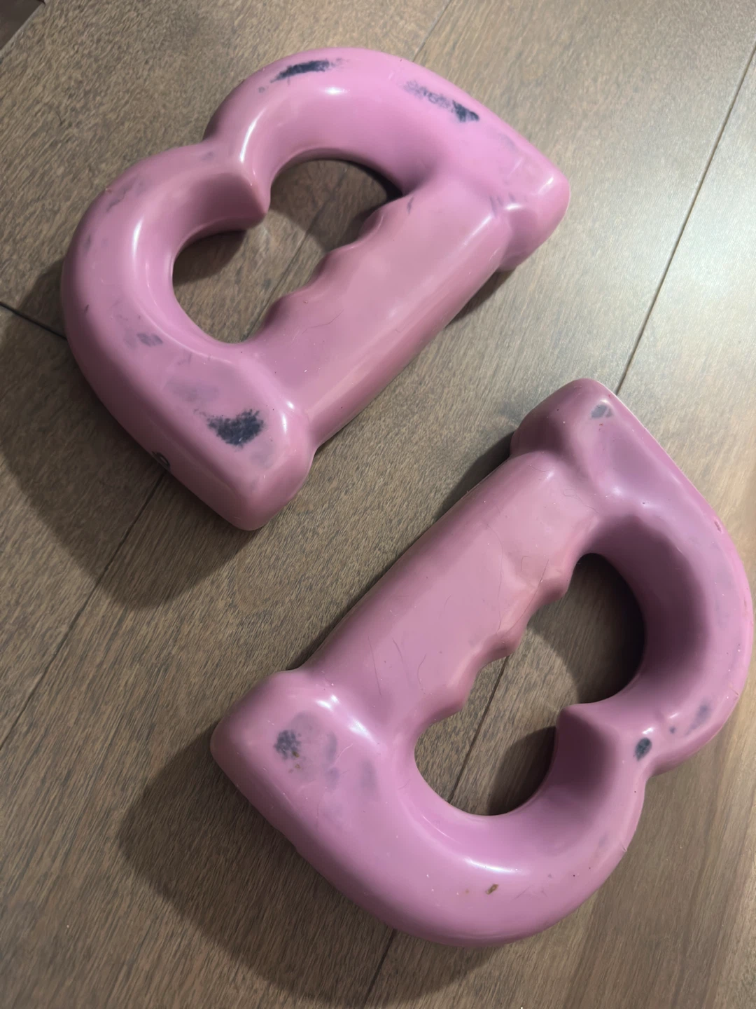 Pair of Pink 5lb Dumbbells