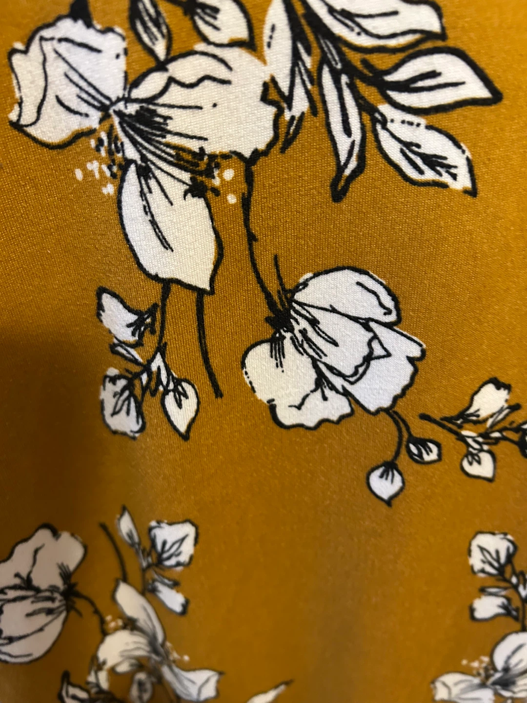 Majora Women's Mustard Floral Maxi Dress - Size L/G - photo 3