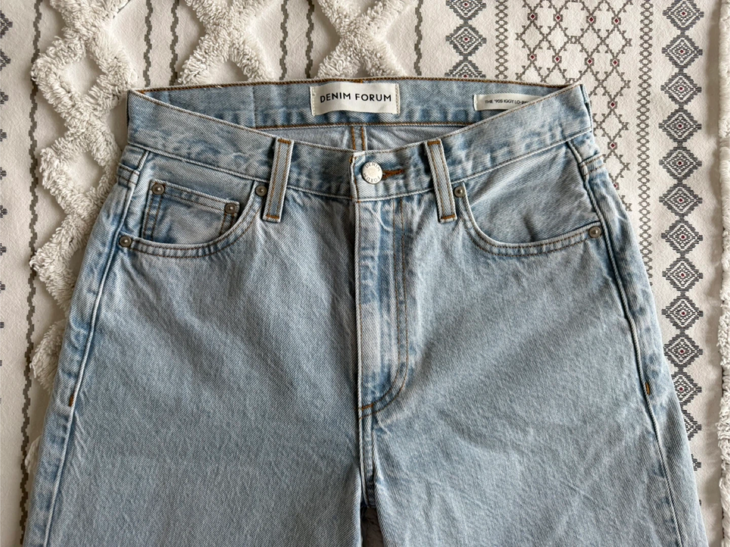 Denim Forum '90s Baggy Lo-Rise Cropped Jeans - photo 4