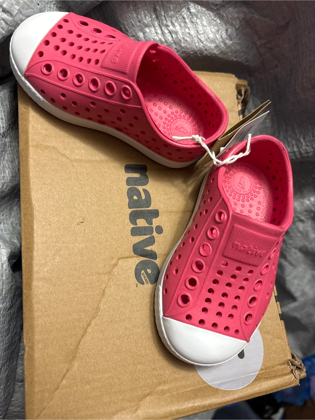 Native Shoes Kids Jefferson Slip-On Pink Size C5