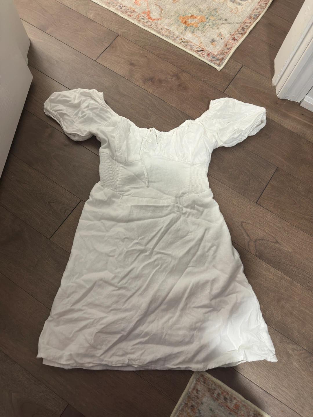 Hollister  Off-the-Shoulder Puff Sleeve Mini Dress