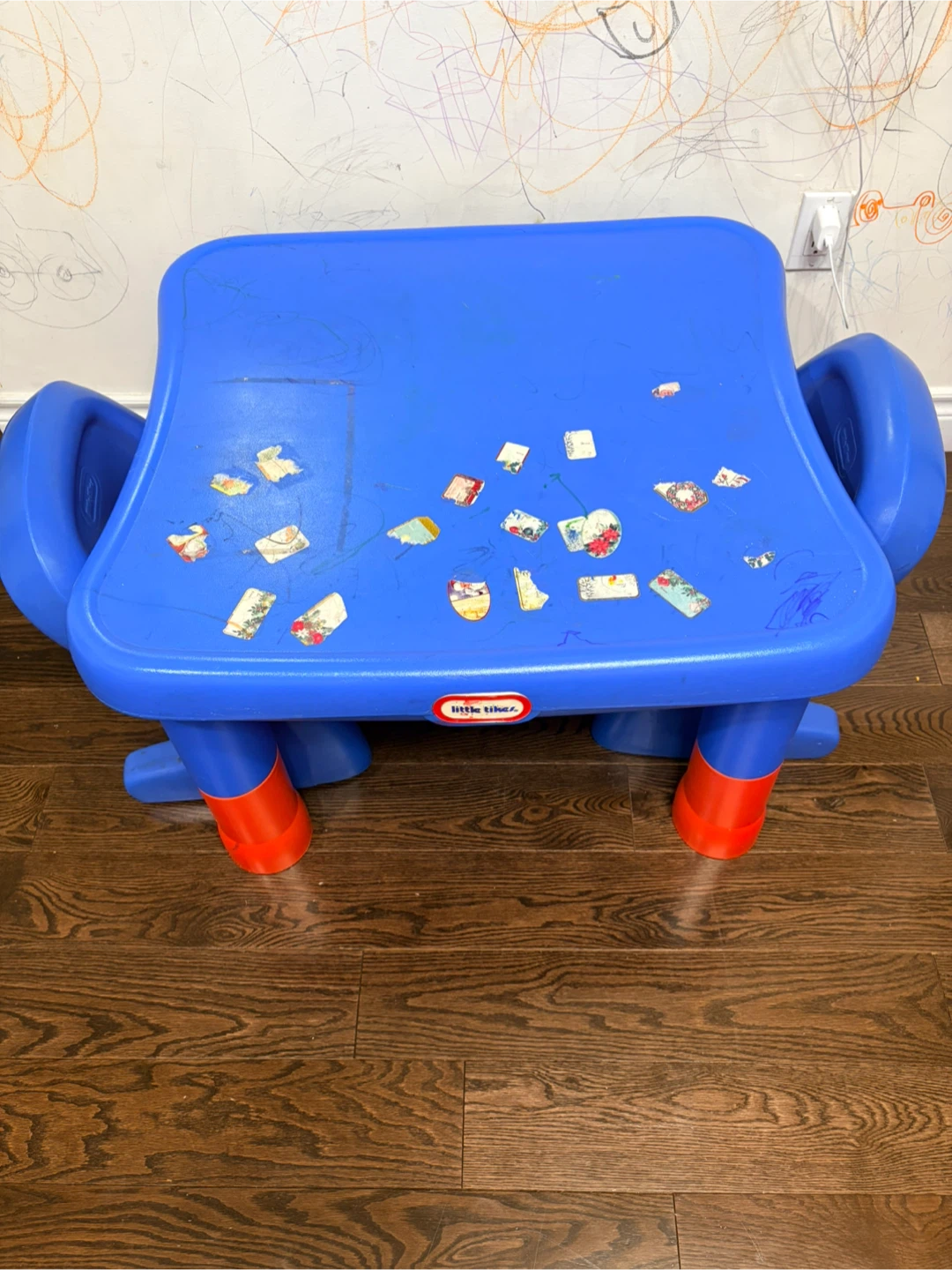 Little Tikes Blue Plastic Table and Chairs Set