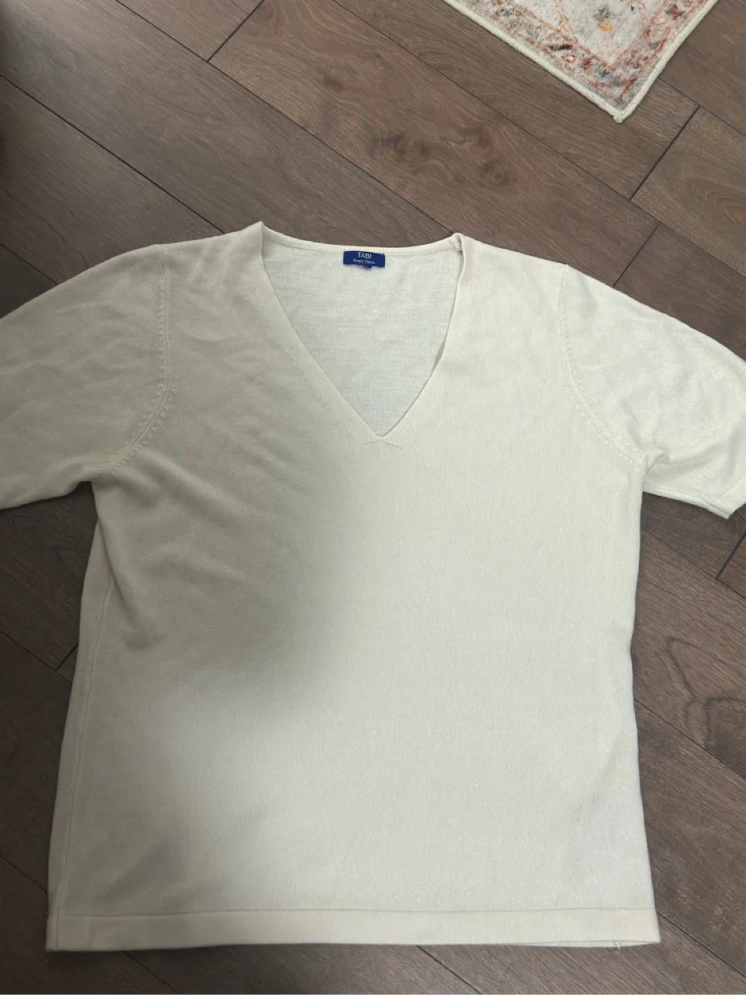 Vintage Tabi Short Sleeve V-neck Sweater - photo 2