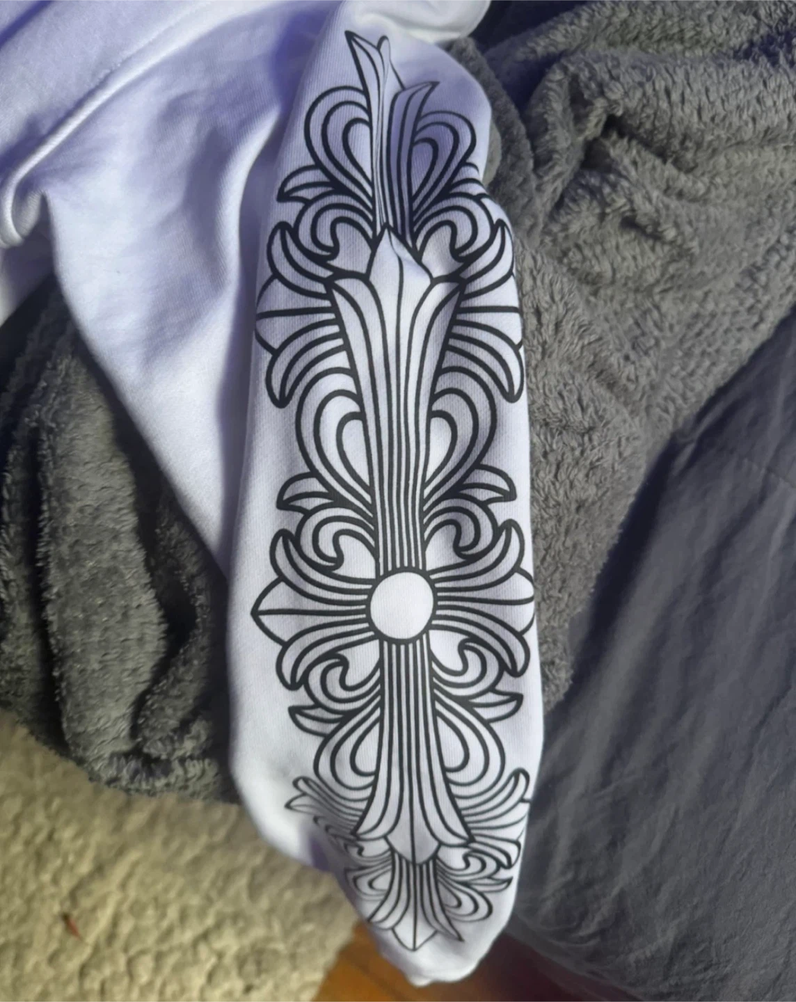 Chrome Hearts White Zip-Up Hoodie - photo 4