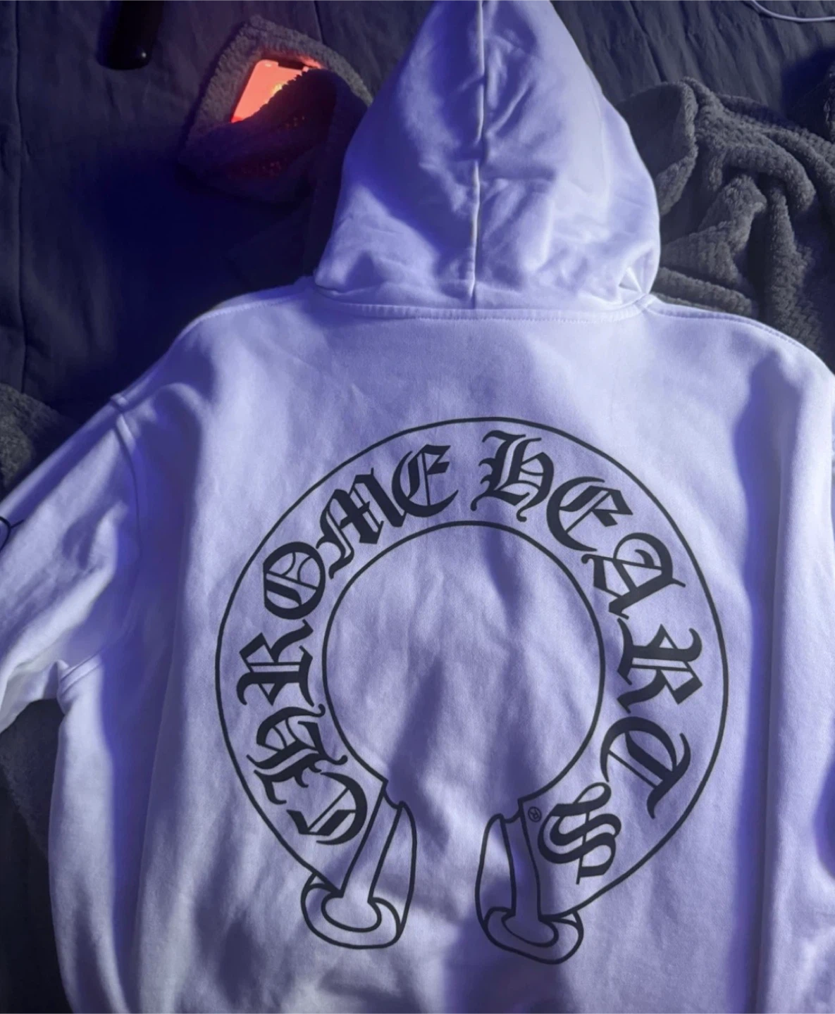 Chrome Hearts White Zip-Up Hoodie - photo 3