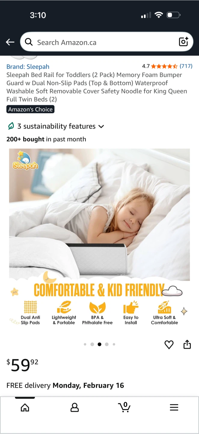 Sleepah Bed Rail for Toddlers (2 Pack) - photo 3