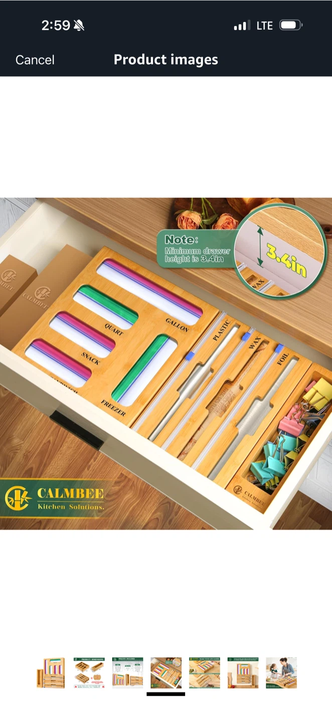 CALMBEE Food Storage Bag Organizer - photo 3