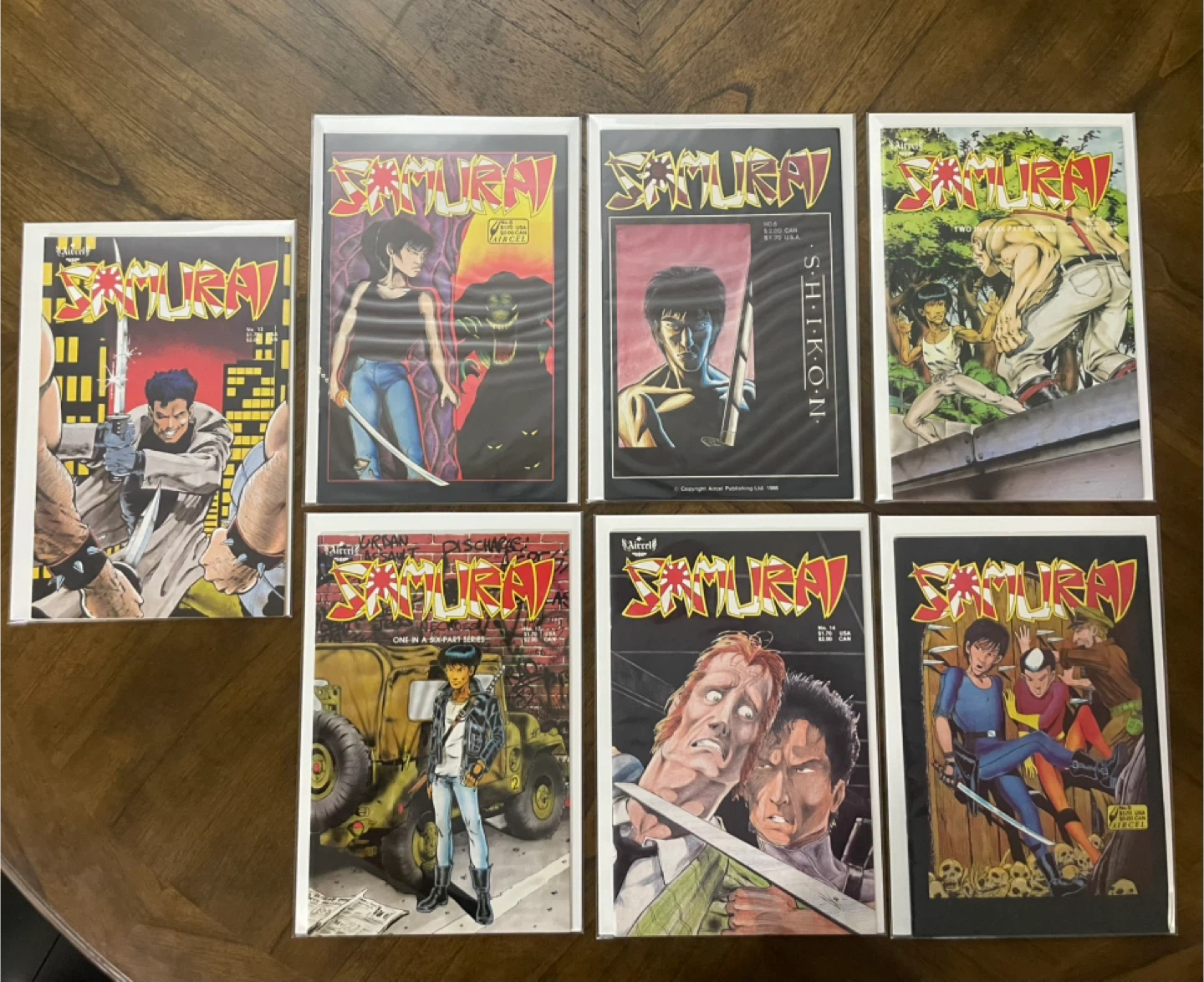 Samurai Comic Books (7 Issues)