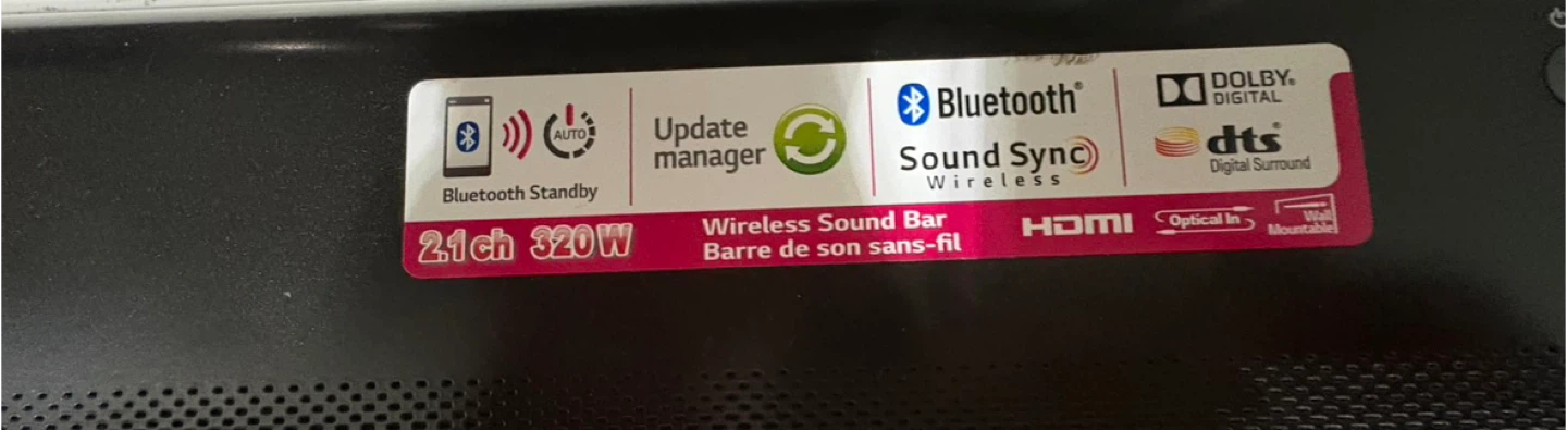 LG Wireless Sound Bar - photo 2