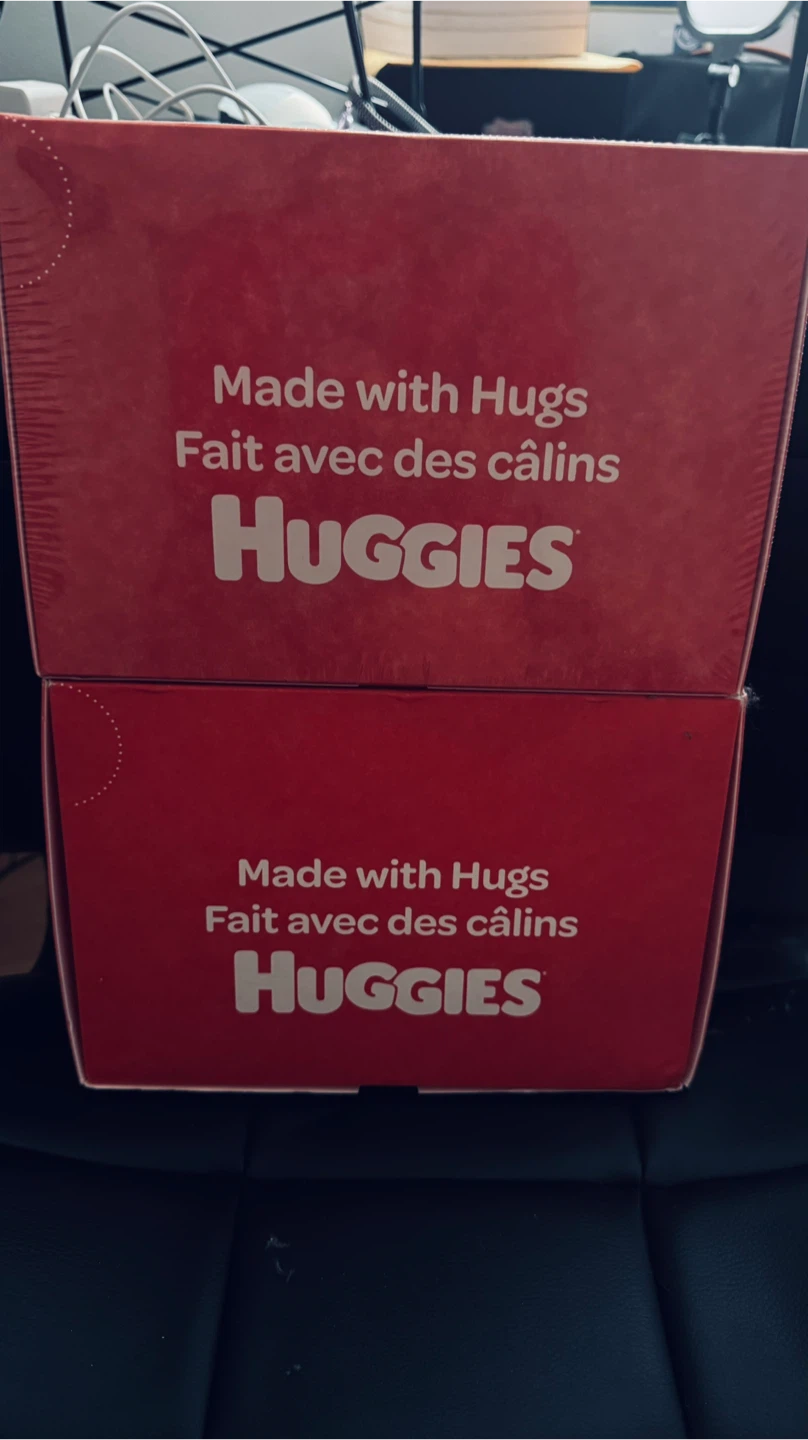 2 Huggies Little Snugglers Diapers & Natural Care Wipes Bundle