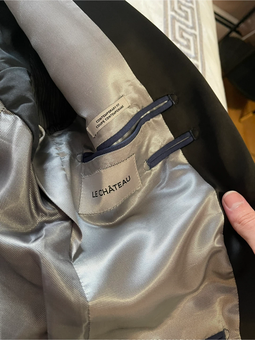 Le Château Blue Suit Jacket and Vest - photo 3