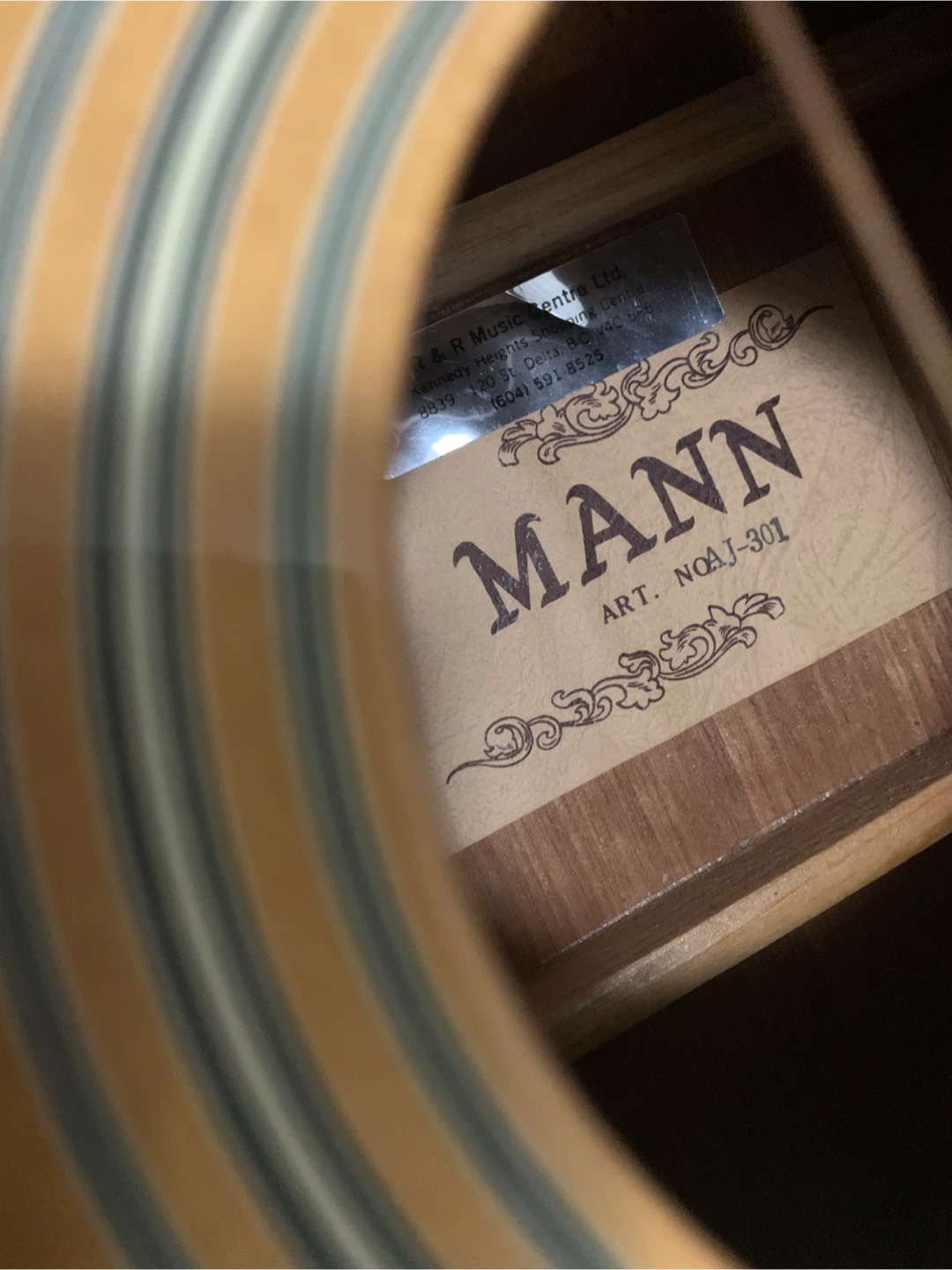 Mann Acoustic Guitar Art. NOAJ-301 with Case - photo 3