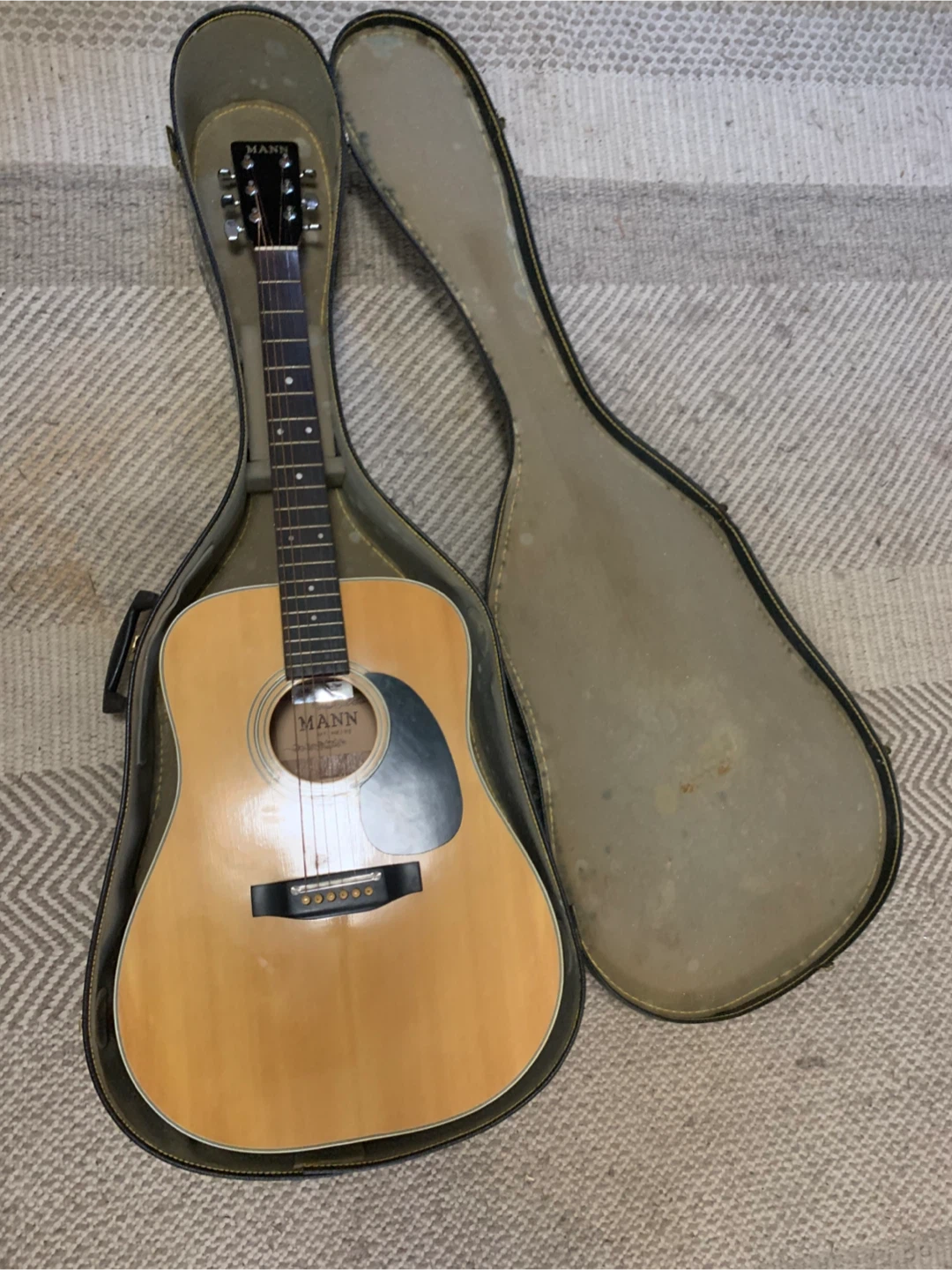 Mann Acoustic Guitar Art. NOAJ-301 with Case