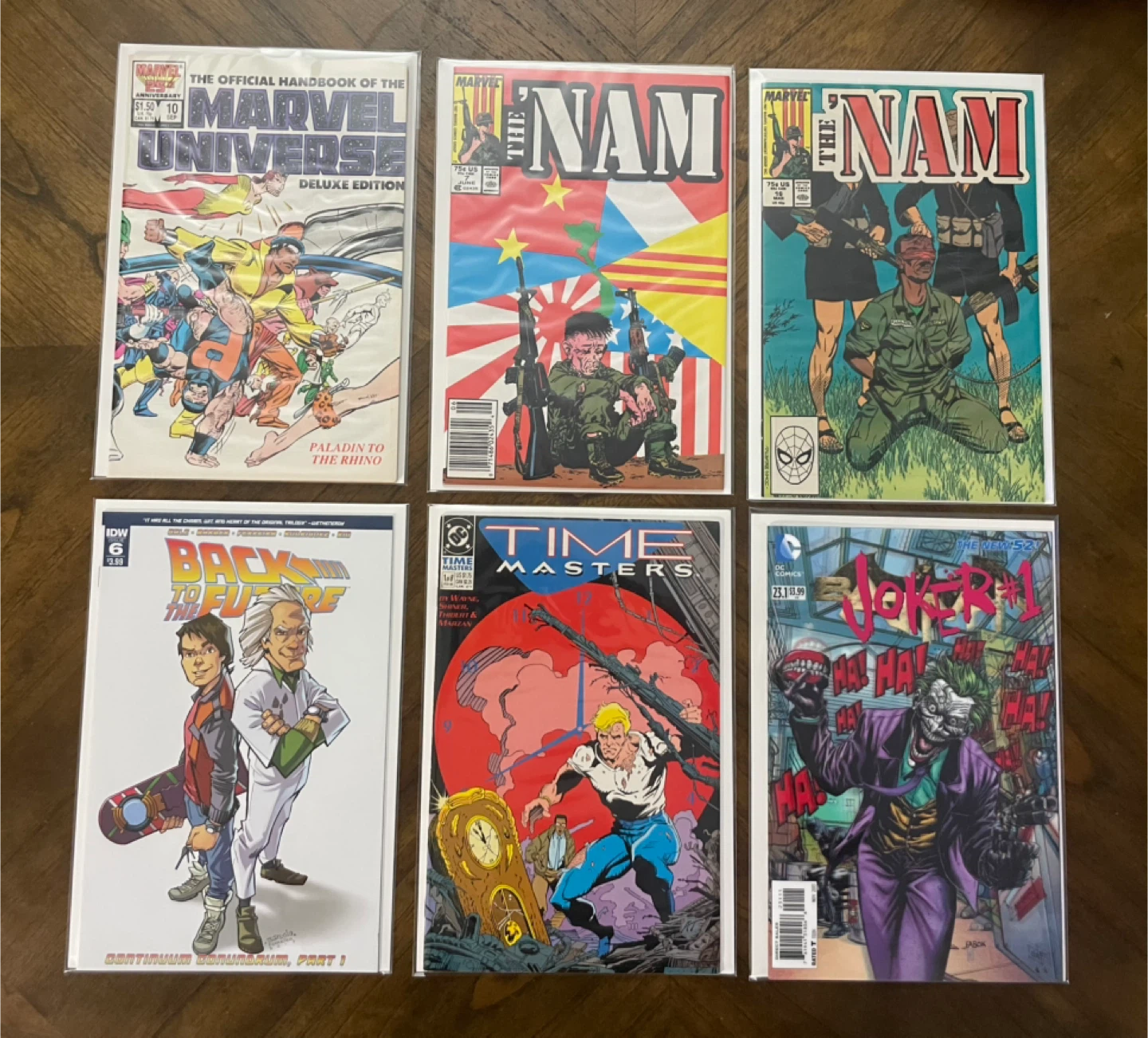 The 'Nam, Back to the Future, Time Masters, Joker