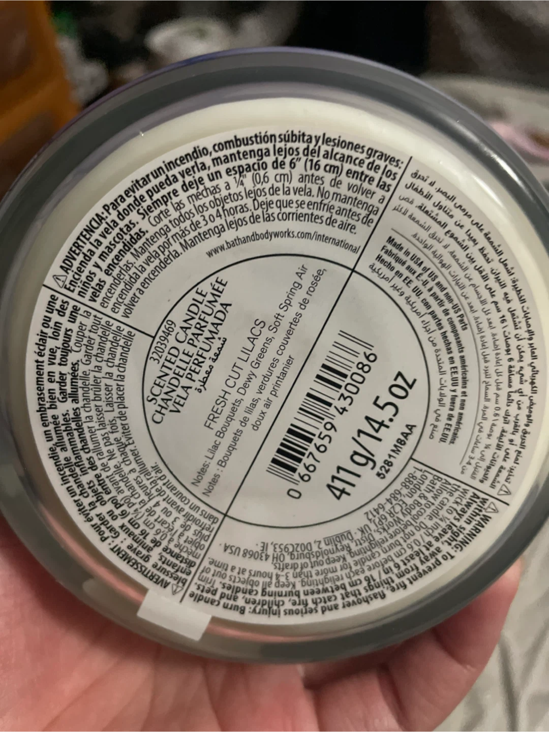 NEW Bath & Body Works Fresh Cut Lilacs Scented Candle - photo 3