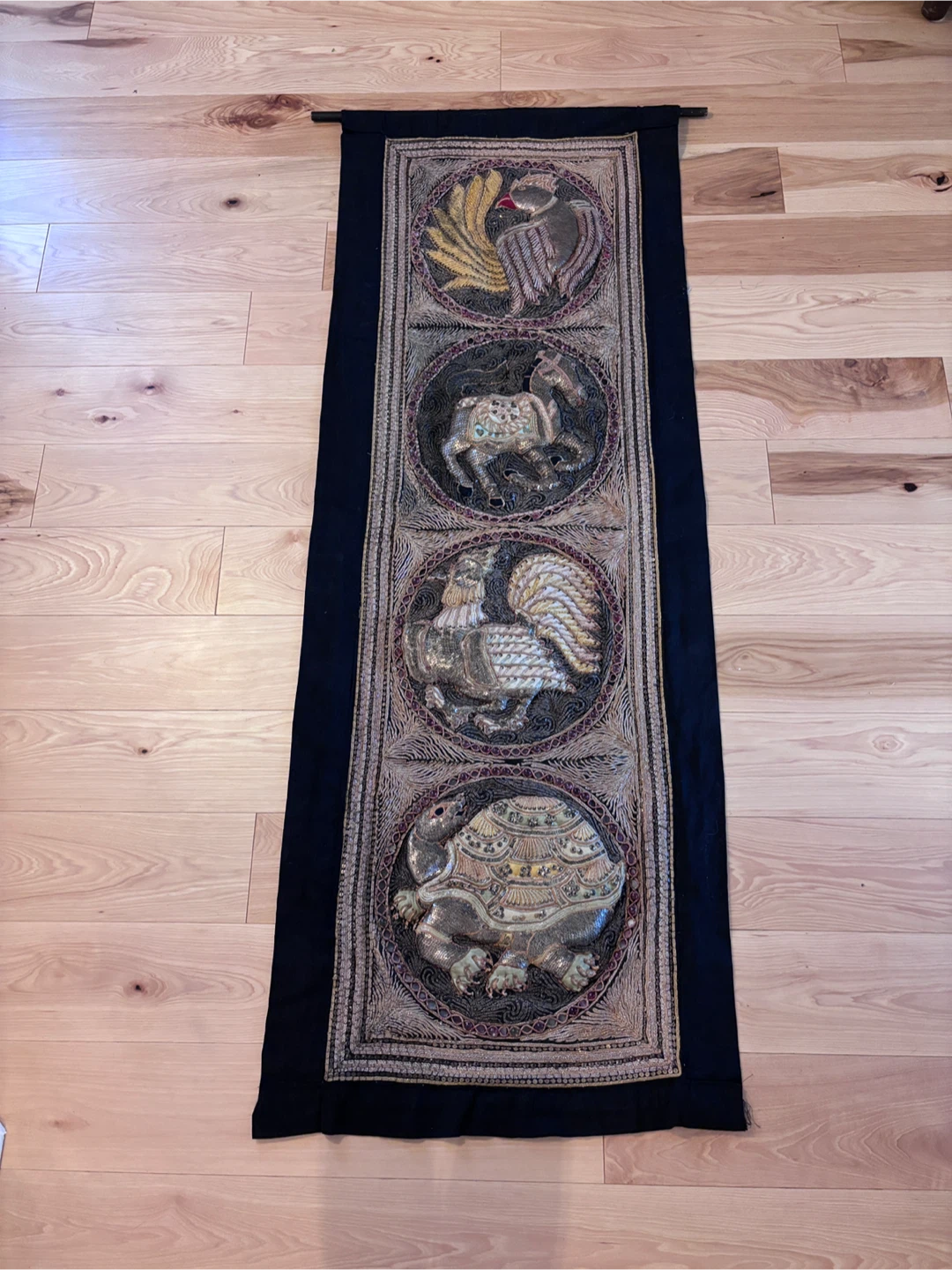 Beaded Burmese Wall Hanging / Tapestry - photo 5