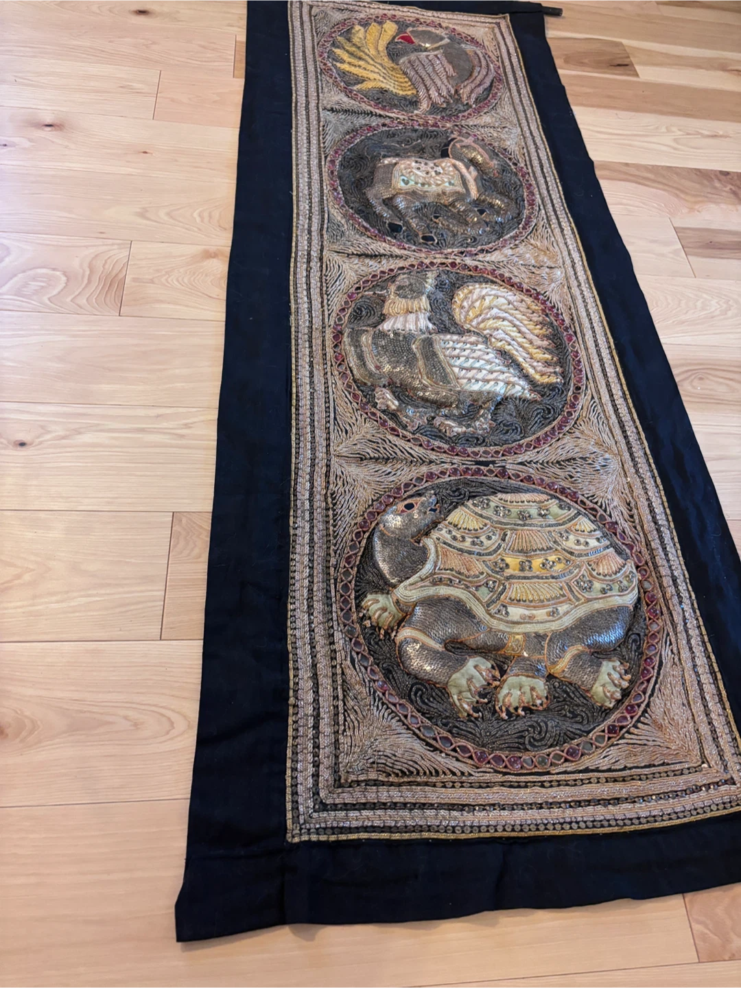 Beaded Burmese Wall Hanging / Tapestry - photo 4