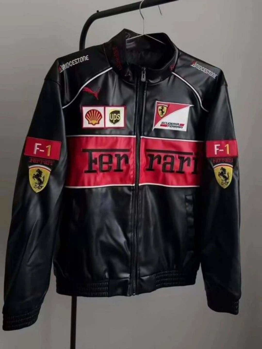 Ferrari leather F1 Racing Jacket