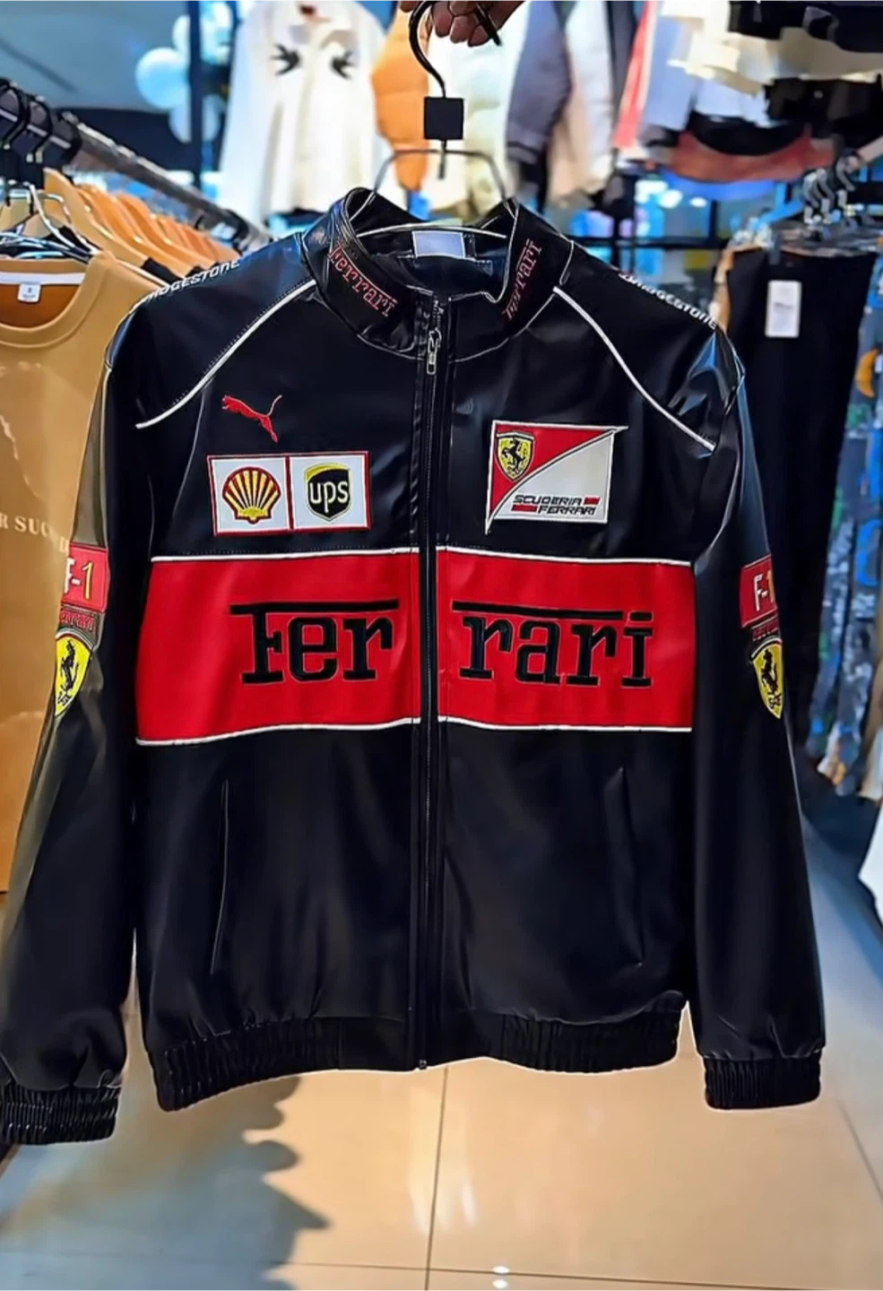 Ferrari leather F1 Racing Jacket - photo 2
