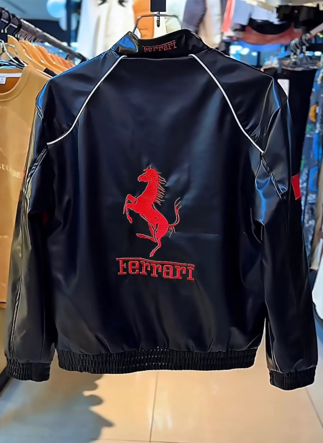 Ferrari leather F1 Racing Jacket - photo 3