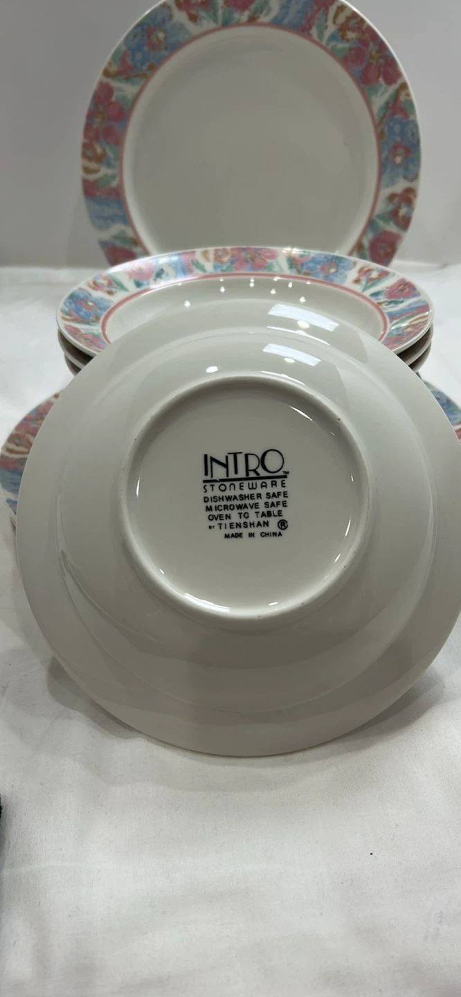 Intro Stoneware Dinner Plates and Bowls Set - photo 2