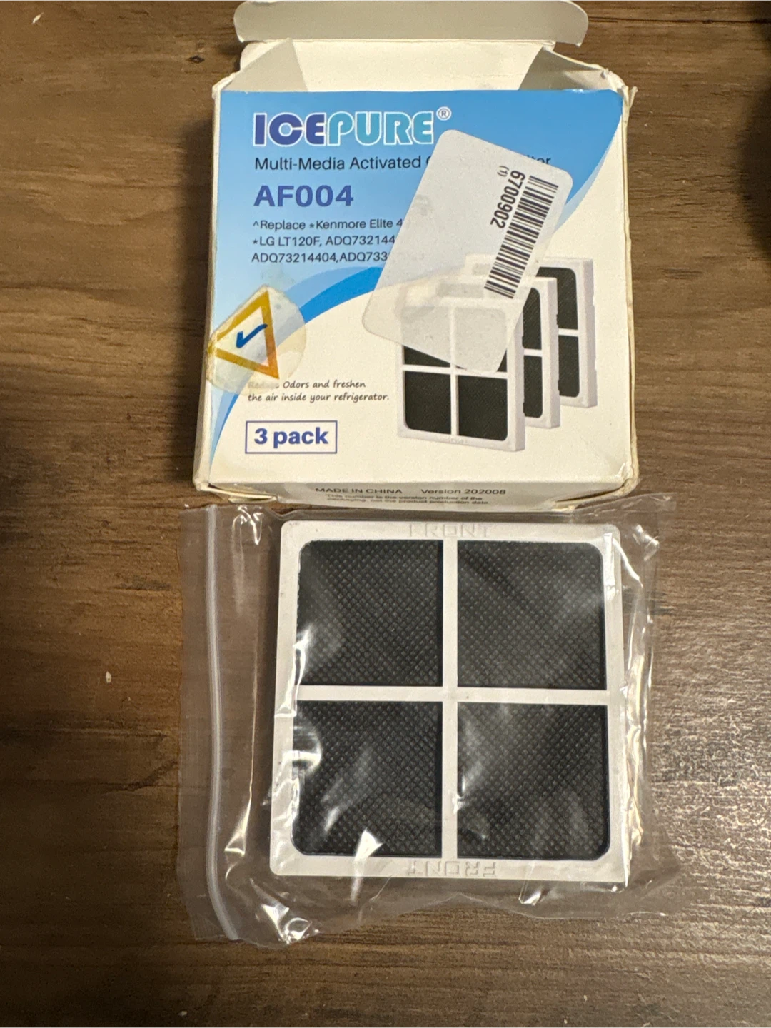 AF004 Multi-Media Activated Refrigerator Air Filter - 3 Pack - photo 4