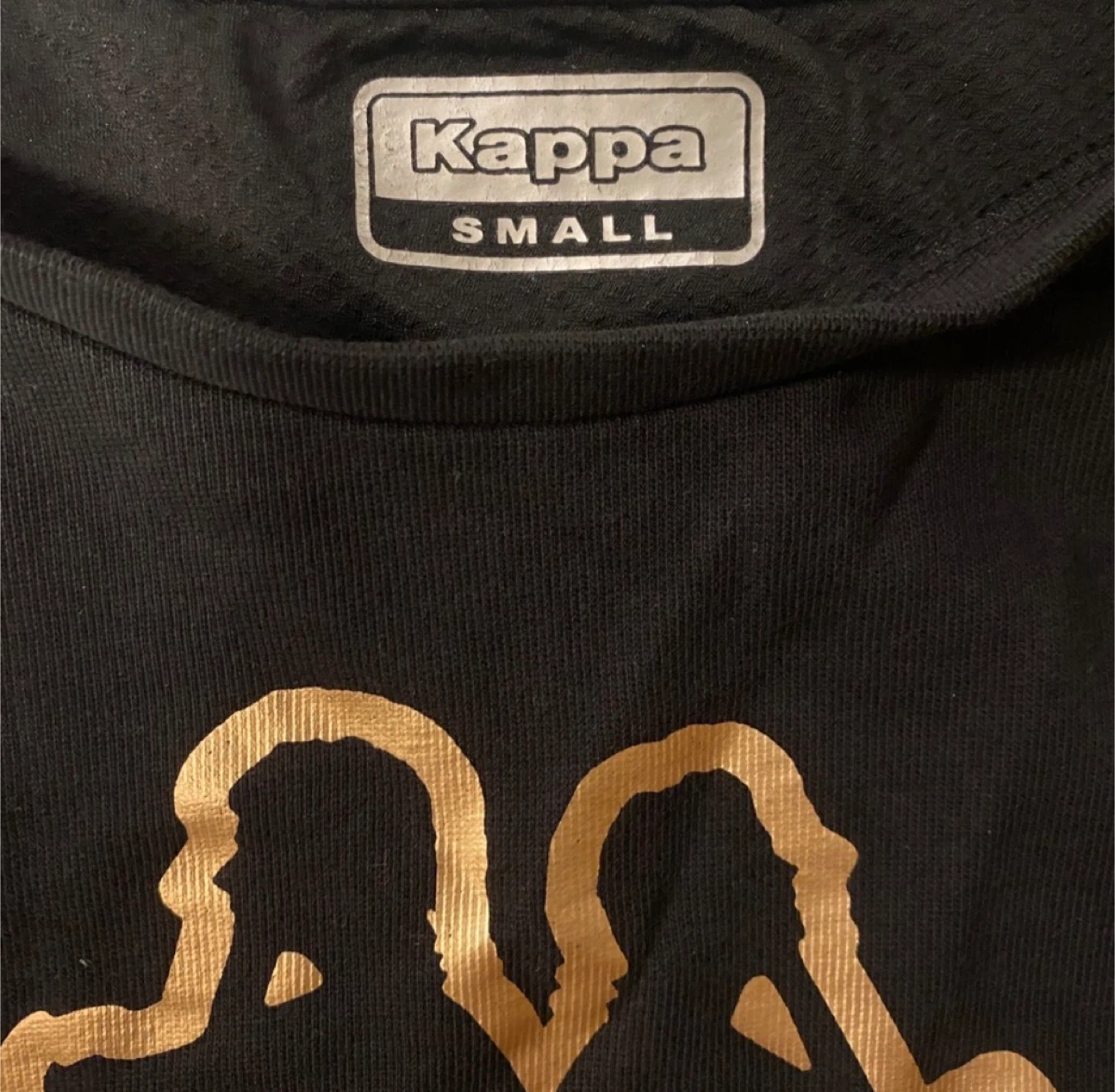 Kappa Sweatshirt Black and Gold Size Small - photo 2