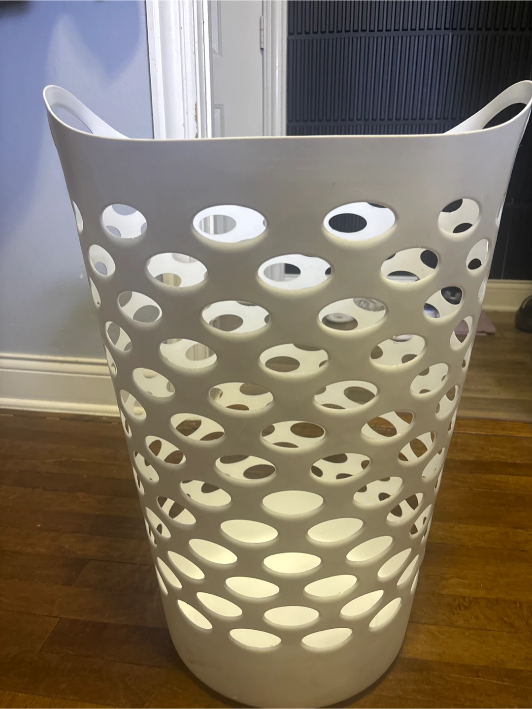 White Laundry Hamper Basket
