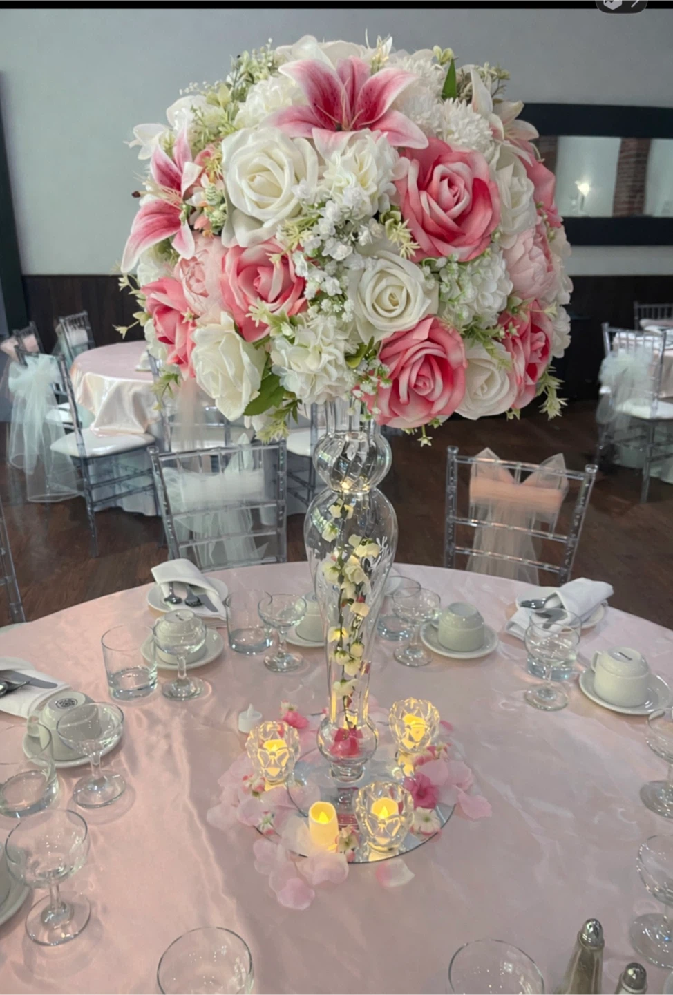 Complete Artificial Flower Arrangement Set for Events
