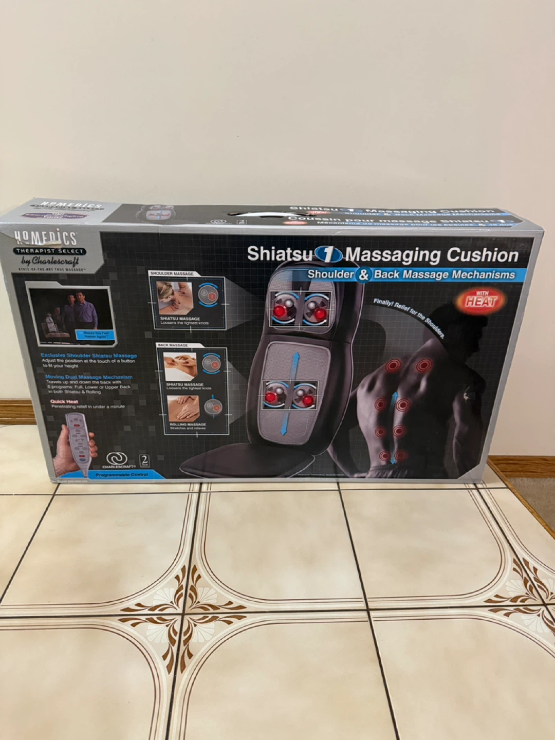 HoMedics Shiatsu 1 Massaging Cushion with Heat