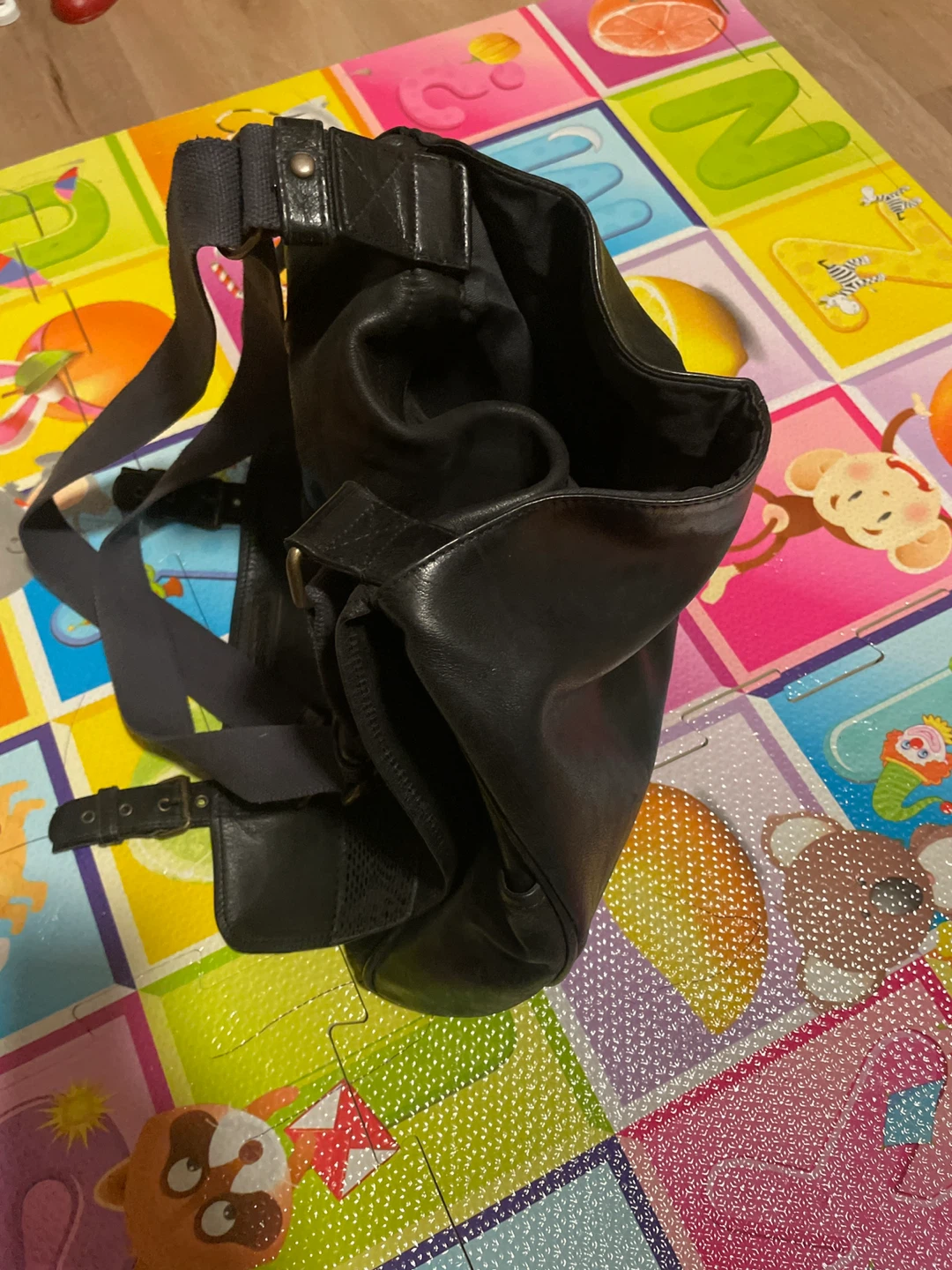 Diesel Black Leather Messenger Bag - photo 3