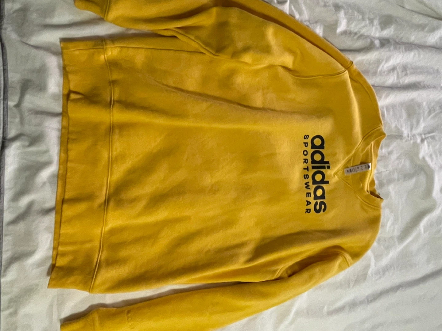 Adidas Sportswear Crewneck Sweatshirt Yellow M - photo 2