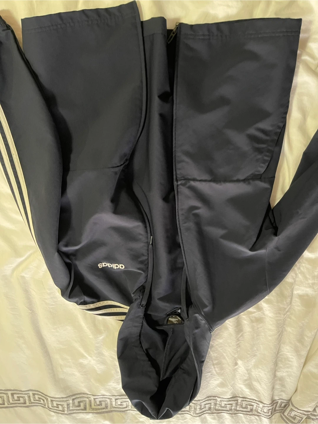Adidas Navy Track Jacket with Hood - Size S - photo 2
