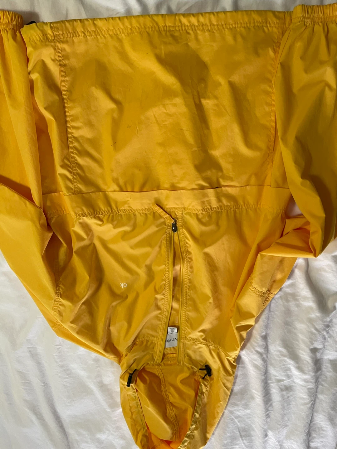 Calvin Klein Yellow Hooded Anorak Jacket