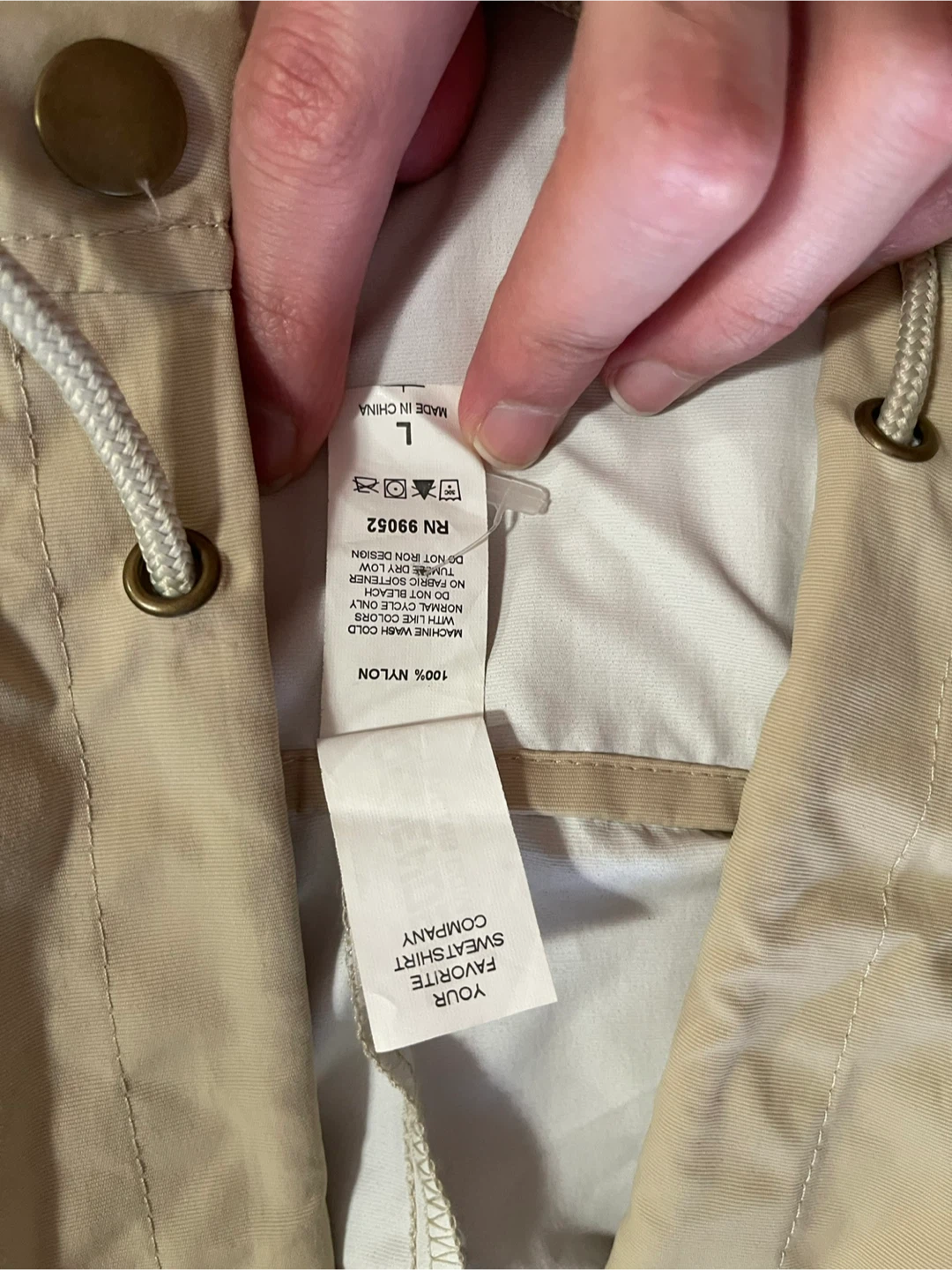 Your Favorite Sweatshirt Company Nylon Jacket Size L - photo 2