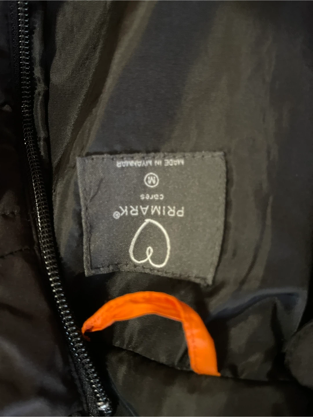 Primark Padded Jacket - Orange & Black - Size Medium - photo 2