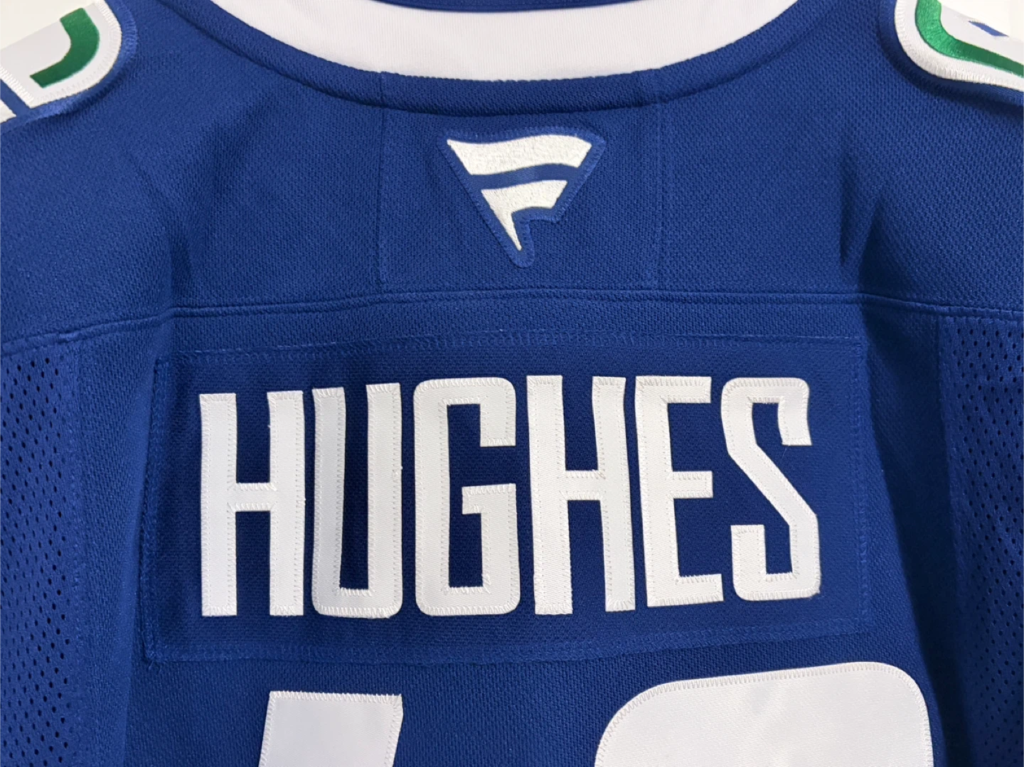 BNWT Authentic Fanatics Canucks Quinn Hughes Jersey Small - photo 3