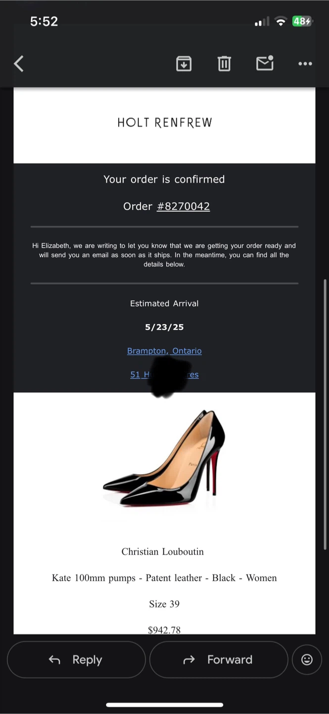 Christian Louboutin Kate 100mm Pump size 8