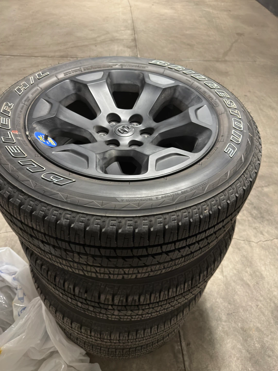 2026 Ram 1500 Bridgestone Dueler Tires with Rims