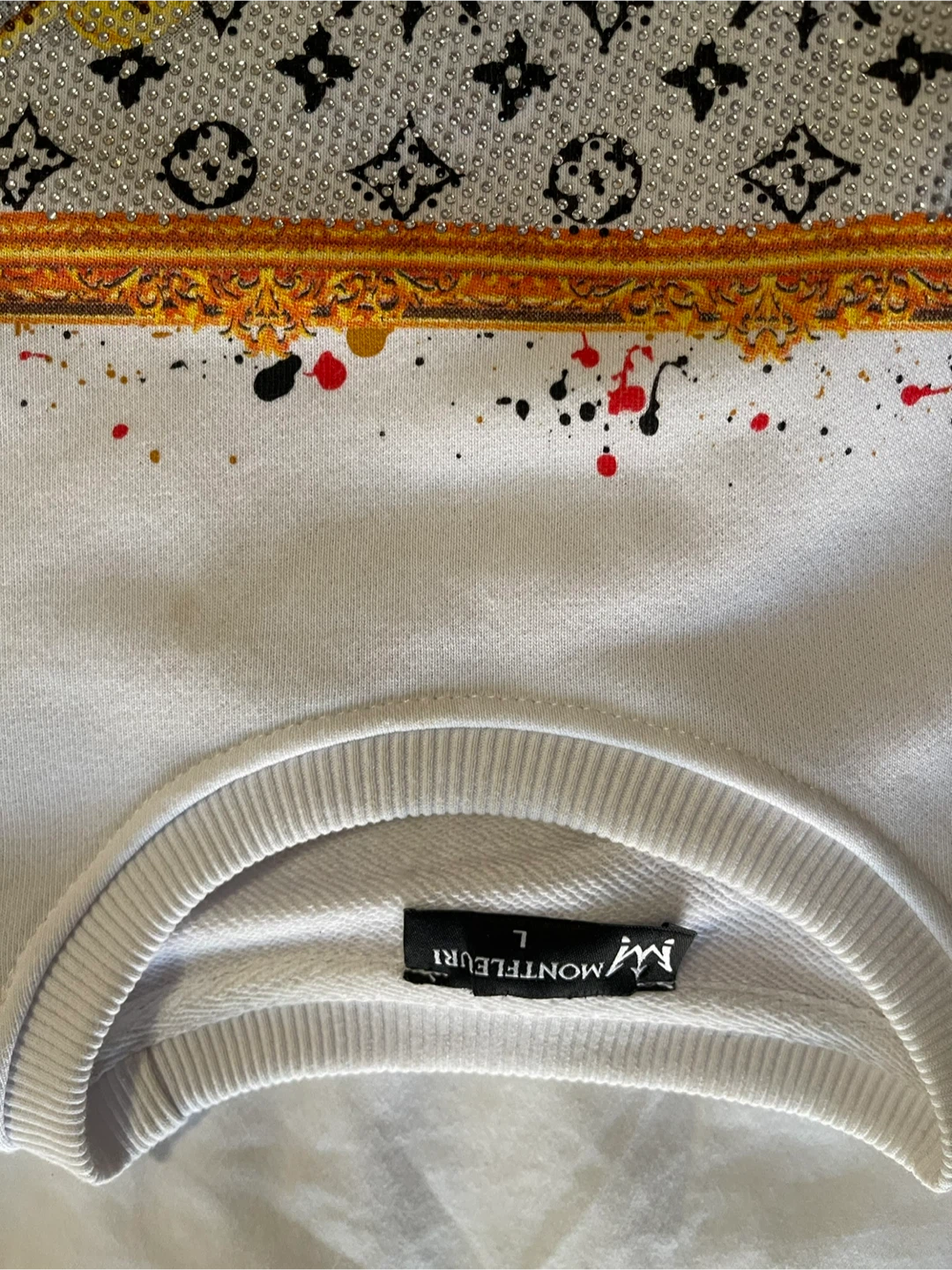 MONTEFLEURI Paris Black Snake Graphic Sweatshirt - photo 2