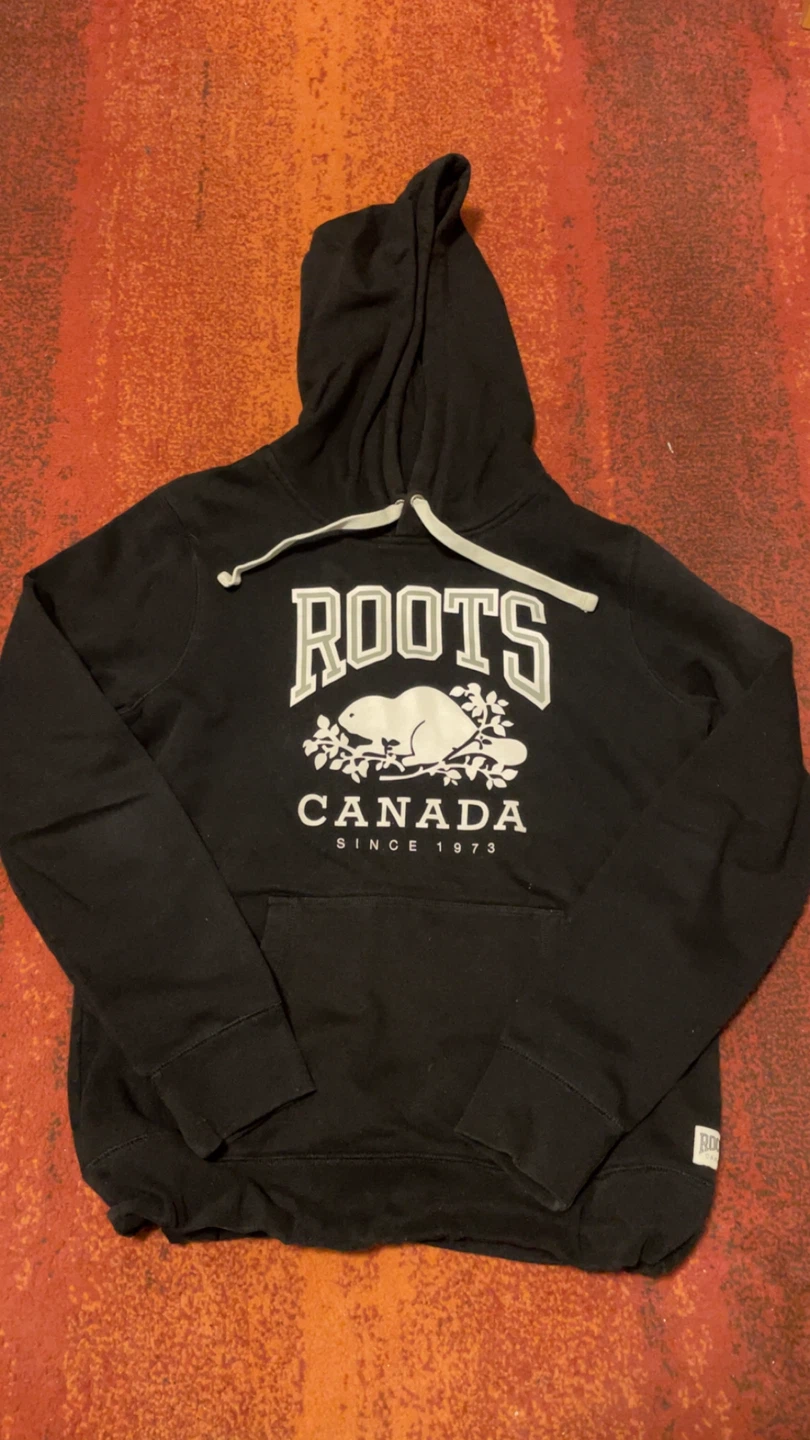Roots Canada Black Hoodie Size S/P