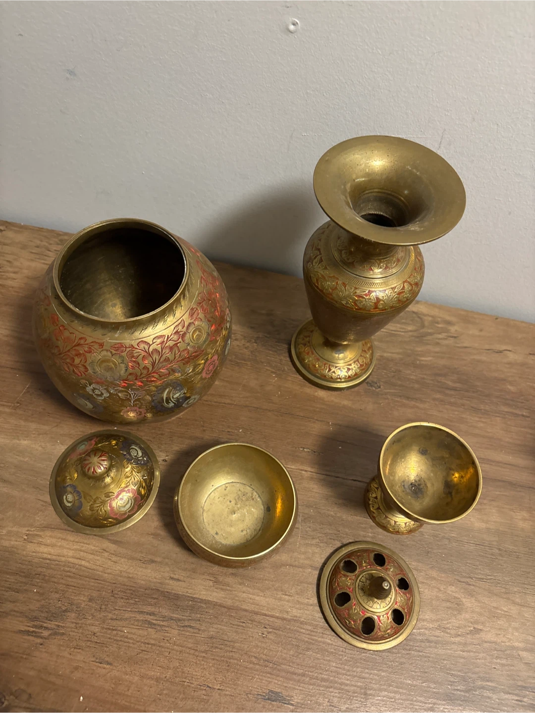 Vintage Brass Decorative Set - photo 4